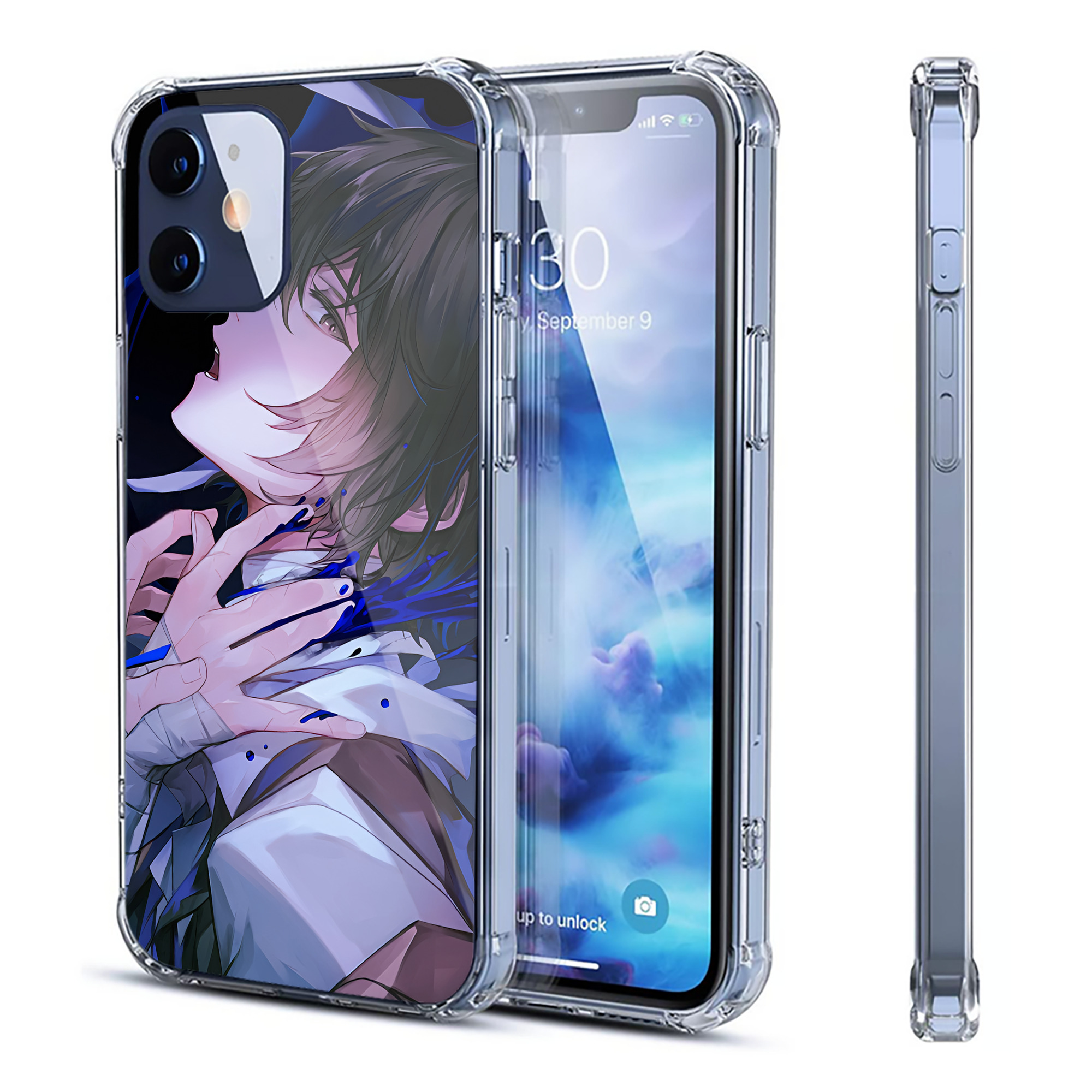 （画像用） 文豪ストレイドッグス Bungo Stray Dogs 【iPhone 12シリーズ対応】透明スマホケース（クリアソフトケース）